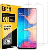 EKAM For Samsung Galaxy A40 Screen Protector, [2 PACK] Tempered Glass [9H Hardness] [Bubble Free]...