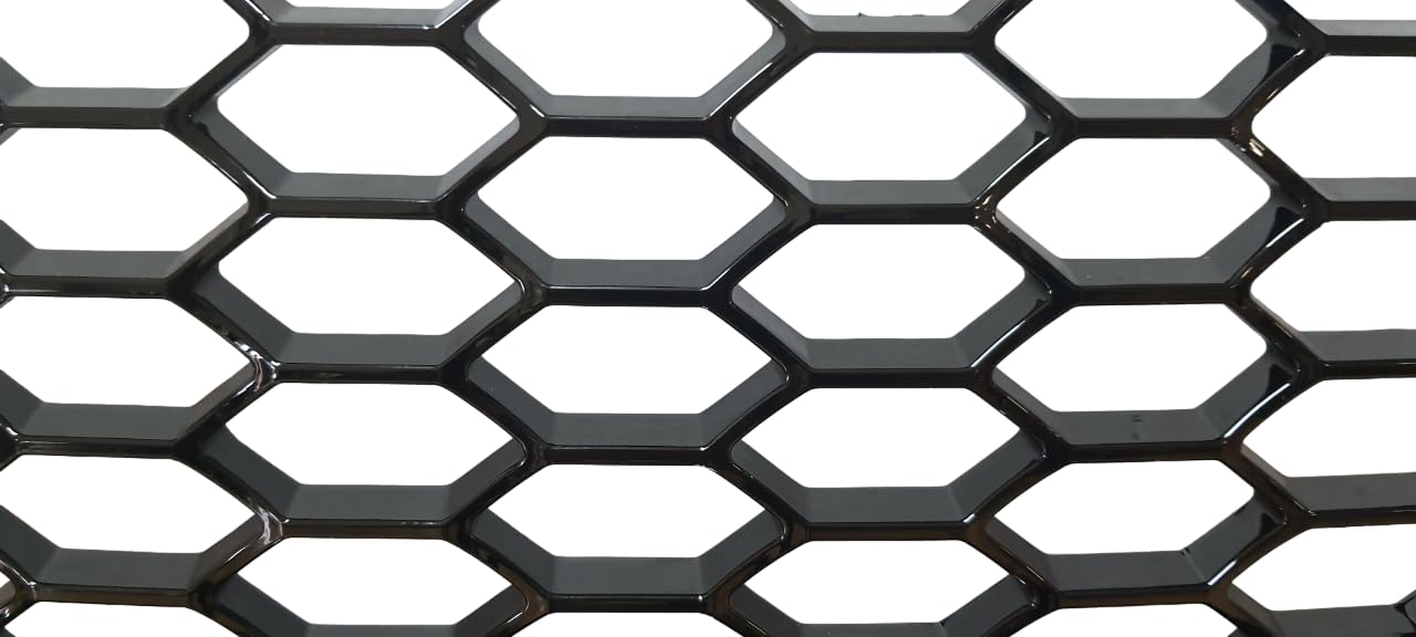 Kompatibel mit A4 B8 8K Kühlergrill Wabengrill PDC Front Grill Schwarz Glanz 07-12