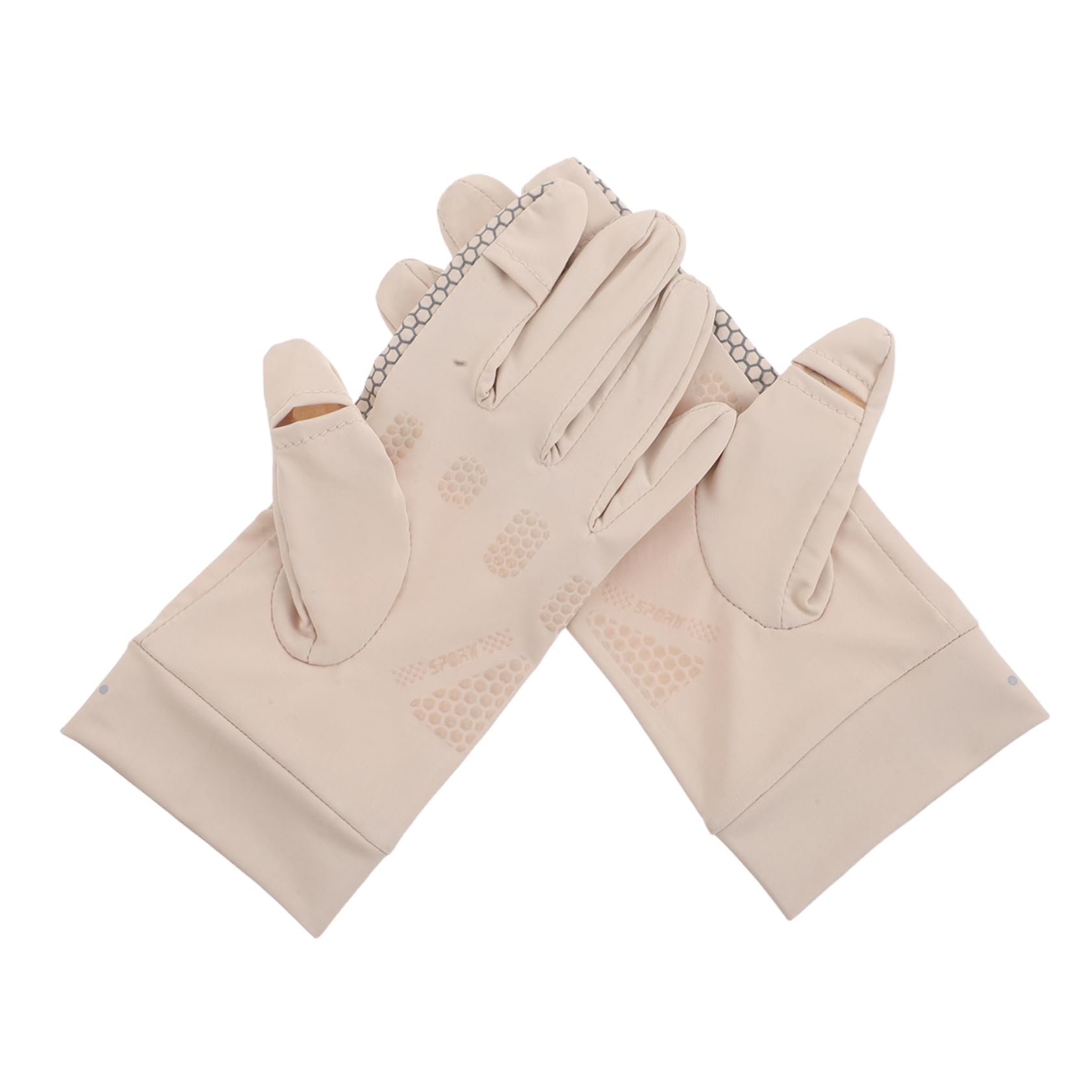 Mikikit 1Pair Touchscreen UV Protection Gloves for Women Lightweight Summer Driving Mitts Breathable Non Slip Cycling Gloves for Outdoor Activities for Running and Sports