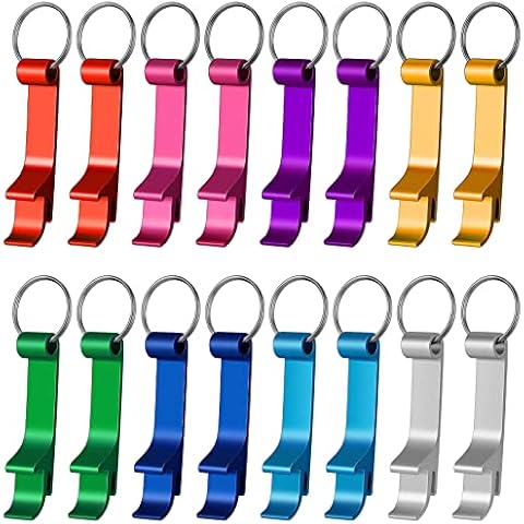 Xinzistar 16 Pcs Mini Bottle Openers Cover