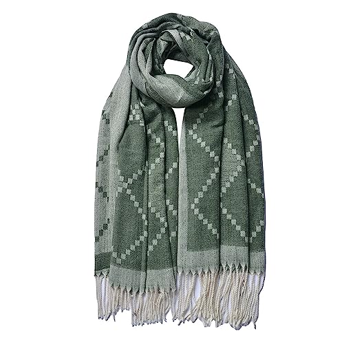 Juleeze Winterschal Damen 68x180 cm Grün Schal