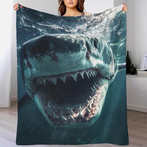 Couverture plaid requin pour frissonner de plaisir au chaud
