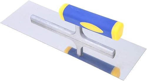 Miniatura 5 de Paleta de enlucido, 11.811 in de acero inoxidable Drywall/Enyesado Acabado Paleta, con mango de plástico, Paleta de hormigón de cemento Albañilería