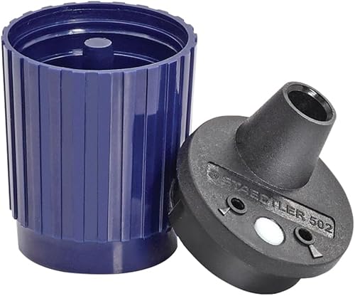 Vista 6 de STAEDTLER Mars - Puntero de plomo – Sacapuntas mecánico de precisión con parada automática para lápices de 0.079 in – Acción giratoria