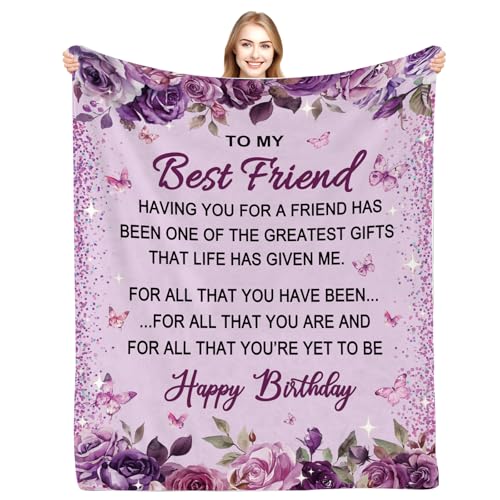 Friend Birthday Gifts for Women Blanket - Best Friend Birthday Gifts...