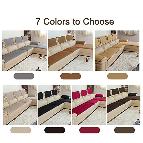 Dick Anti-rutsch Sofa Abdeckung, Multi-Size Sofa Schutz schonbezug, Sofabezüge,Sofa Arm Covers, Sofa Überwürfe Für ledersofa Verkauft in stück -schwarz 50x50cm(20x20inch)