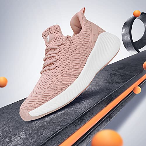 Flysocks Women's Casual Sneaker, A-Meat Pink, 102