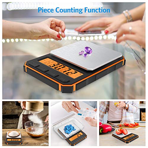 Amir Pocket Jewelry Scale, Accurate Milligram Scale For Weed And Herb, Electronic Smart Food Scale, 500G 0.001Oz/0.01G Mini Digital Scale Grams And Ounces #TOP1