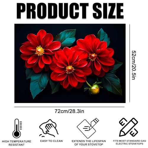 Image of Nuxovilar Stove Top Cover Cooktop Mat 28.3x20.4in Polyester Diatom