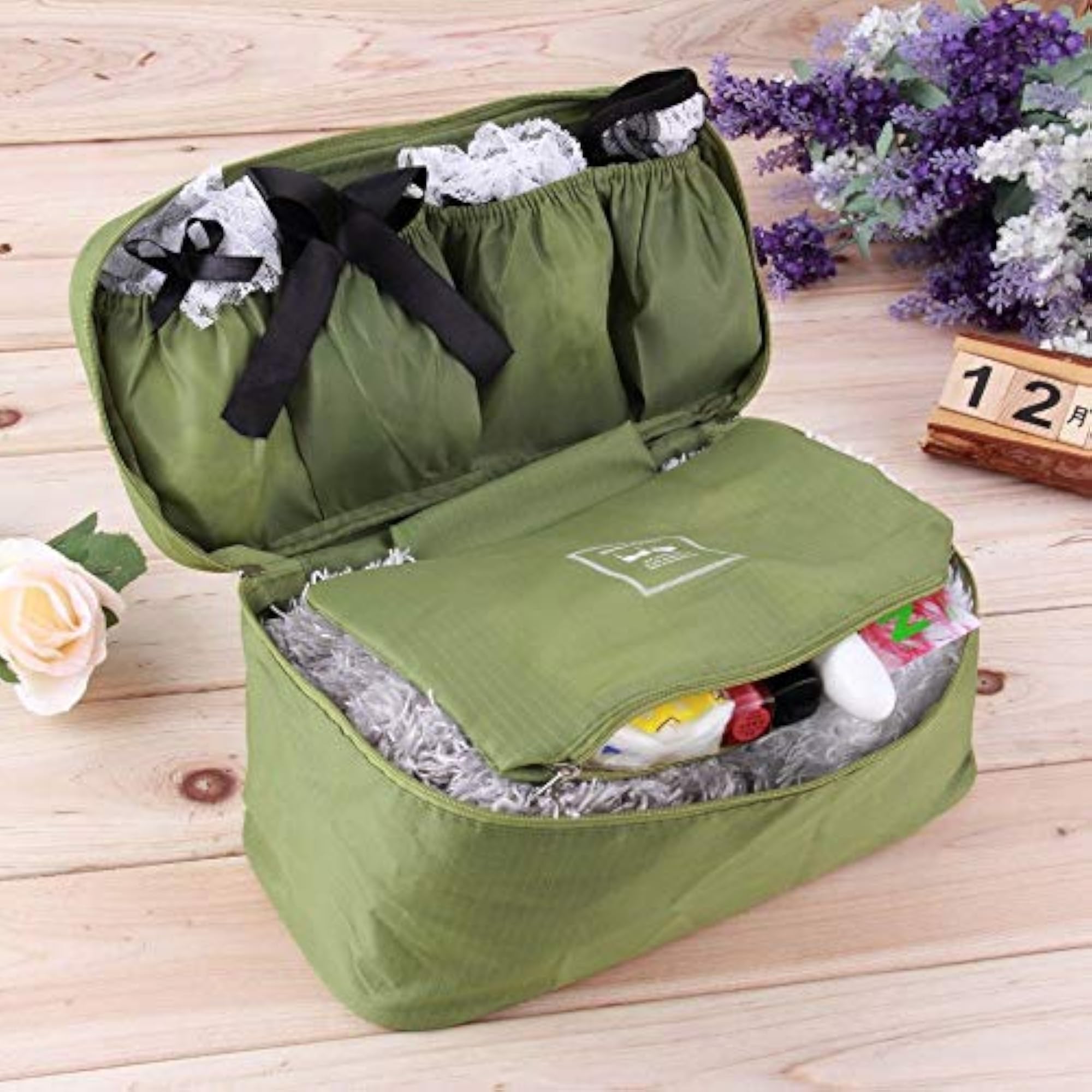 Waterproof Travel Storage Bag for Undergarments, Multi Colour