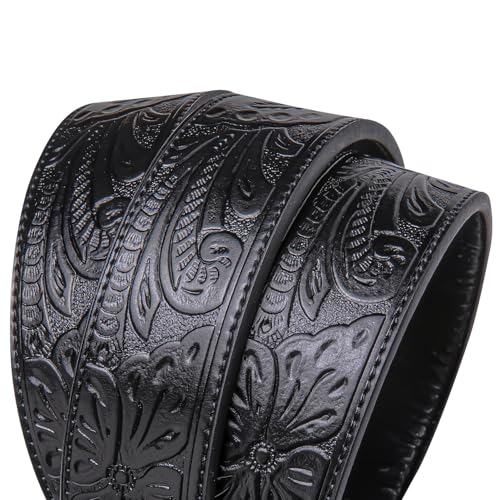 Image of Dubulle Men's Ratchet Belt Gold /Black /Red /Green /Blue /White Automatic Buckle Business Casual Belt Gift - Adjustable Fit