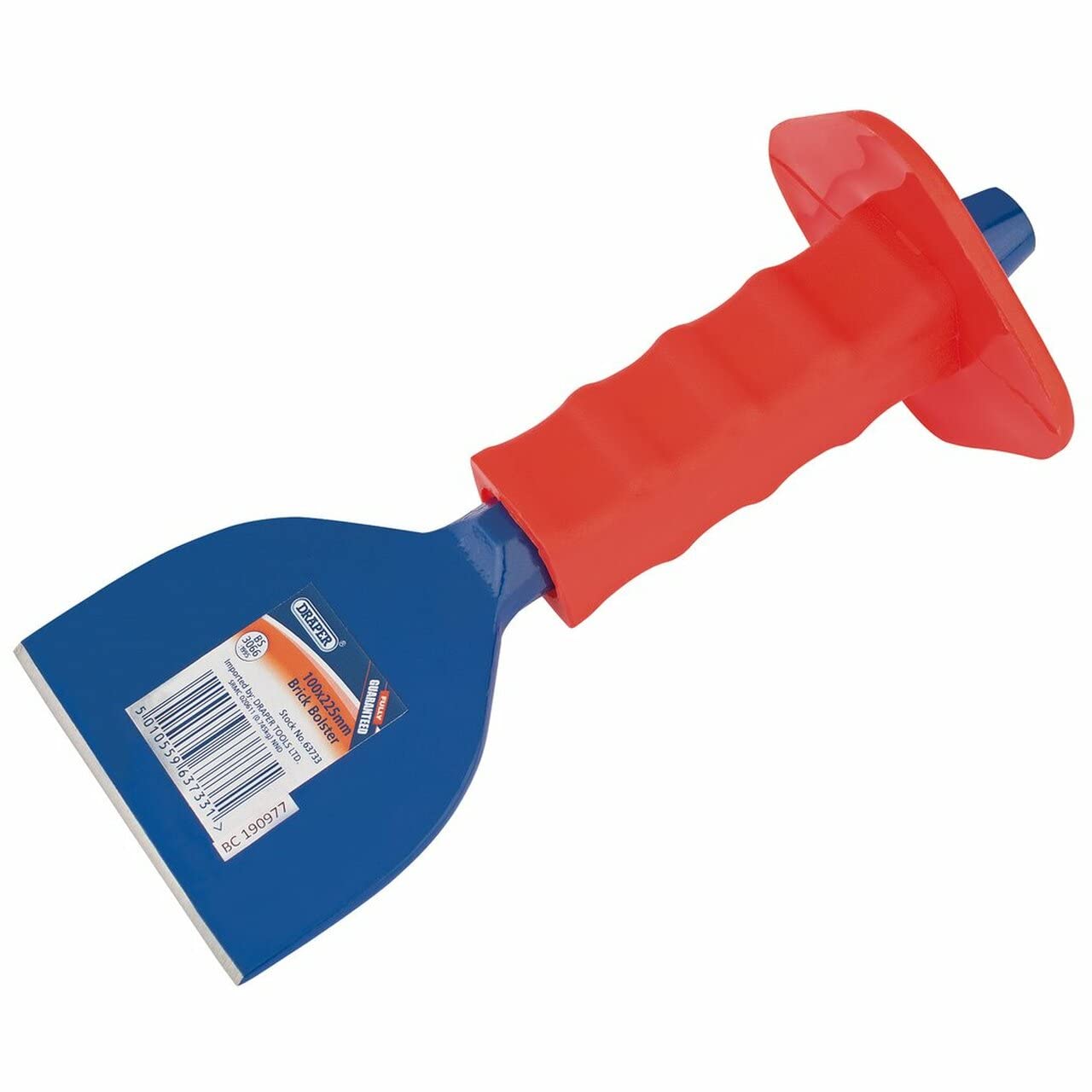 Draper 63733 Brick Bolster With Hand Guard, 225 X 100mm -B227- CLEARANCE