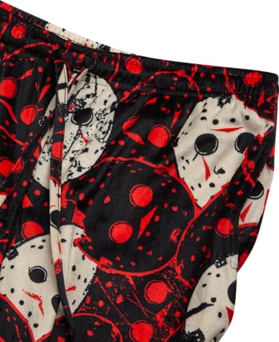 Friday the 13th Mens All Over Print Pajama Pant with Adjustable, Elastic Waistband - Plush Fleece Sleepwear3