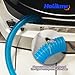 Holikme Dryer Vent Cleaner Kit 2 Pieces - Upgraded Dryer Lint Screens Cleaner Brush Part,Compatible with Most Vacuum Cleaner,Vacuum Hose Attachment & Refrigerator Coil Brush,Quickly Lint Remove,Blue