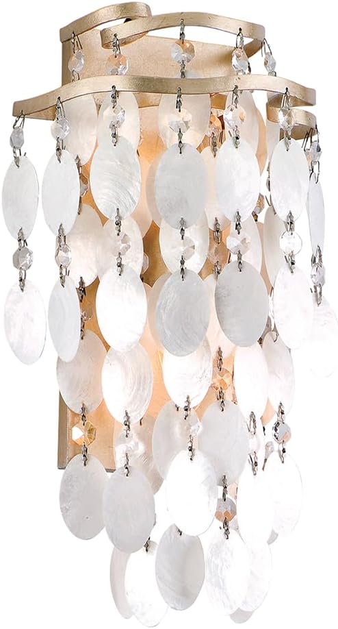 Corbett 28573964 Corbett Two Light Champagne Leaf Wall Light - 782042971783