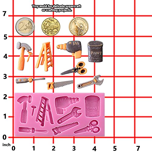 Funshowcase Mini Hand Tools Silicone Cupcake Fondant Cookie Decorating Mold #TOP3