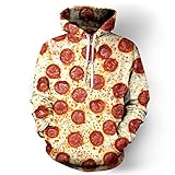 XiaoHeJD Neue 2019 Männer/Frauen Hoodies mit Cap Print Nutella Food Hip Hop Hooded 3D Sweatshirts Hoody Trainingsanzüge Top-S/M, QYDM030