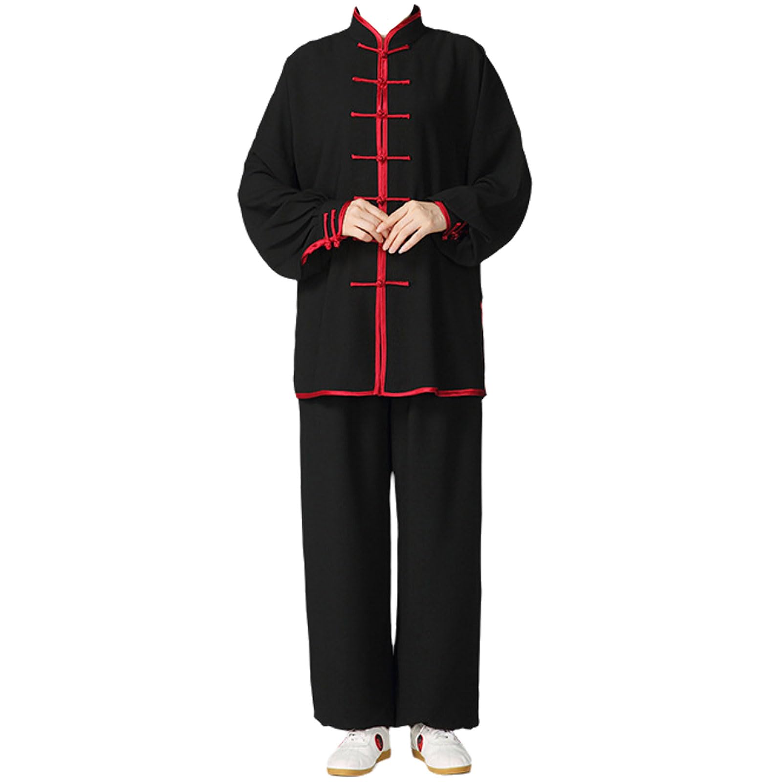 Unisex Kung Fu und Tai Chi Uniform,Kampfkunst Anzug,Baumwoll-Leinen-Tang-Anzug für Herren,Leichte Kostüme für Kung-Fu-Morgenübungen,Locker Und Bequem,FüR TäGliches Training,Wettkampf