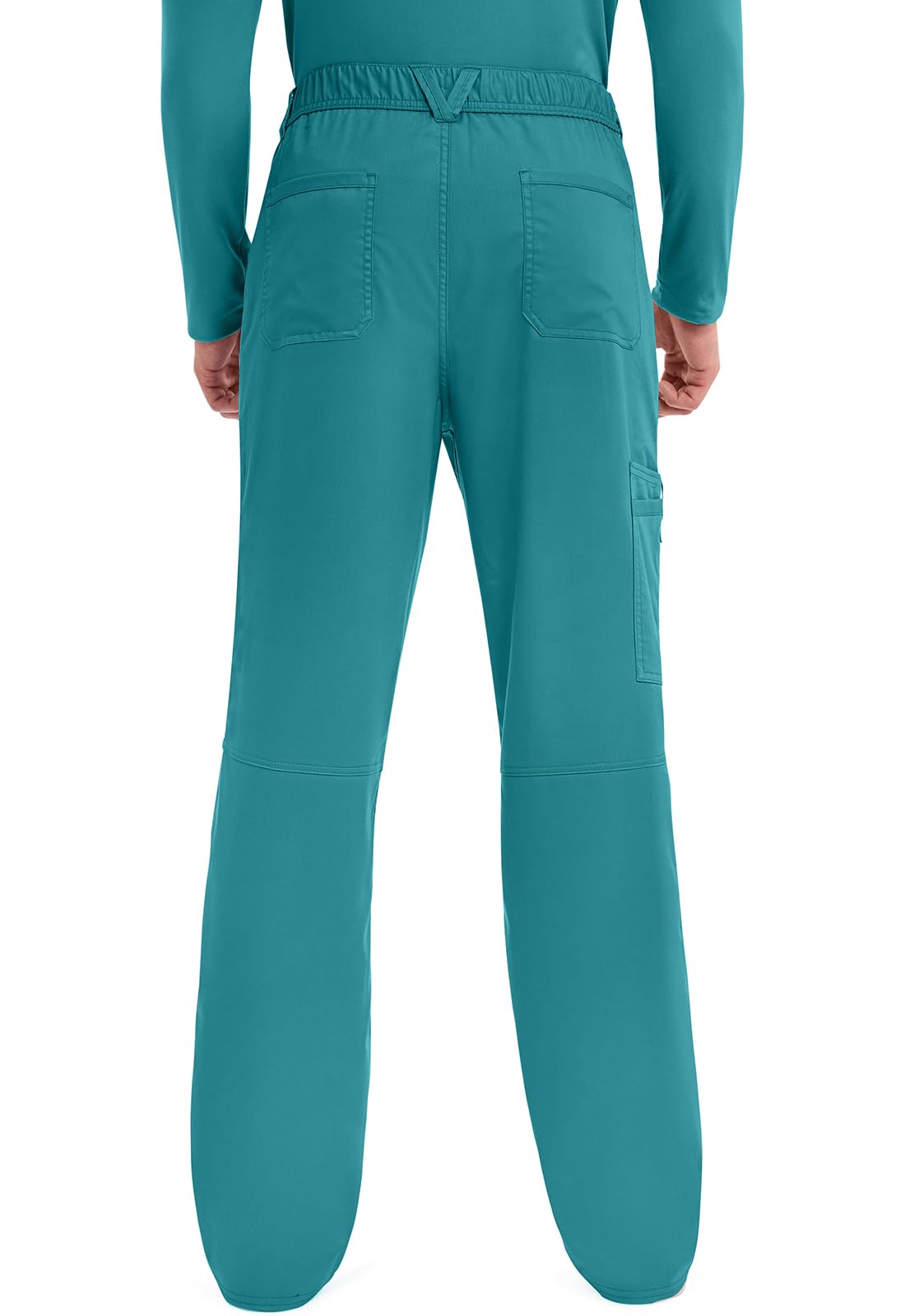 Cherokee Damen-Schlupfkasack, Workwear Revolution WW670, V-Ausschnitt, Oberteil und WW140T Hosenschlitz vorne, Blaugrün, Größe M/S hohe Hose