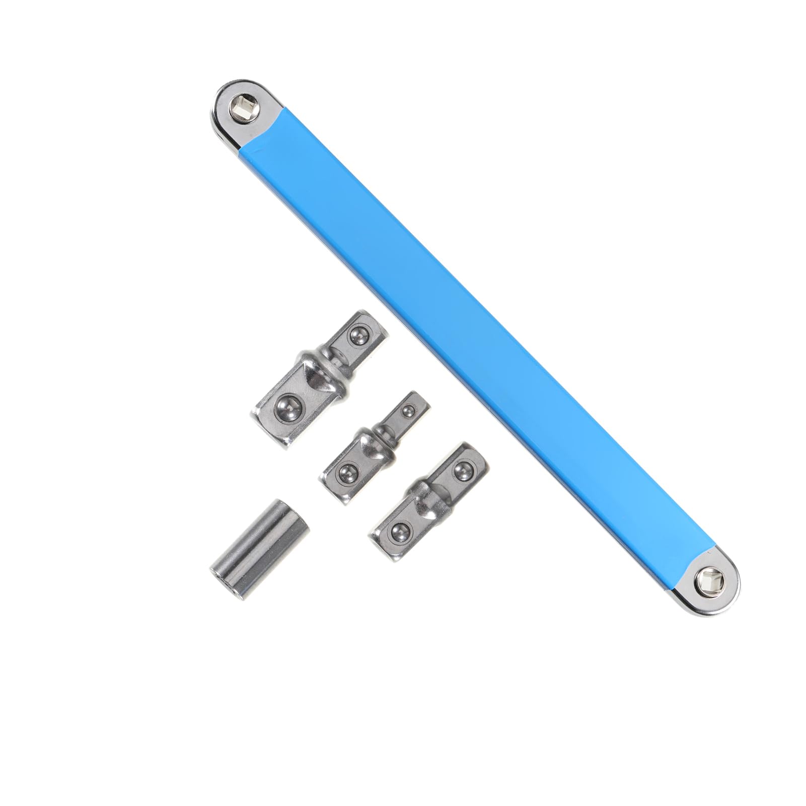 Auyxssz Without Storage Offset Extension Wrench Set And Impact-Ready Socket Wrench Tool Easy To With 1/2 1/4 And 3/8 Square Drive Adapters Multifunctional Tight Reach,