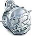 Kuryakyn 7719 Motorcycle Lighting Accessory: Zombie Infinity Horn Cover with Multi-Color LED Skull Eyes and Nose for 1992-2019 Harley-Davidson Motorcycles, Chrome