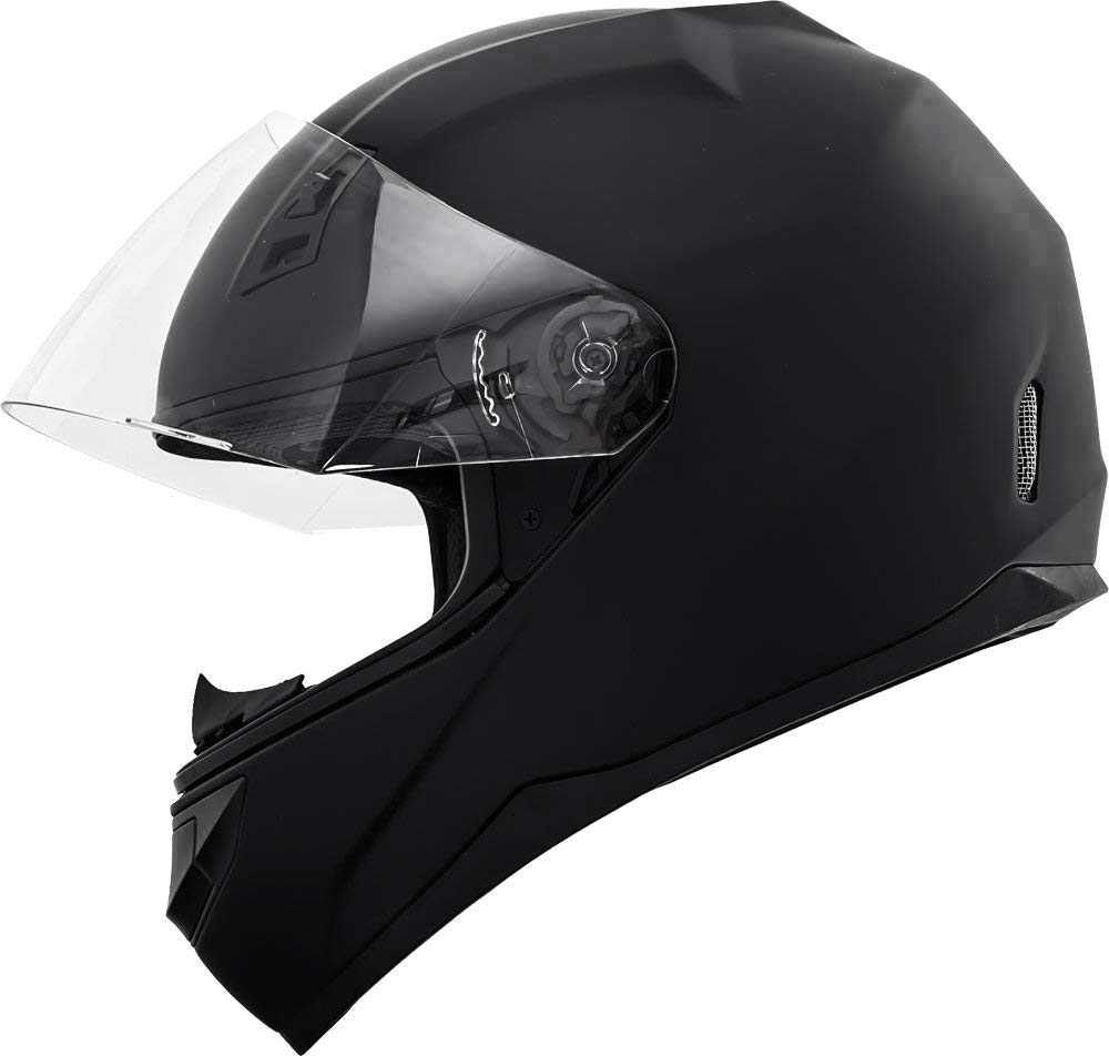 GDM DK140 Motorcycle Helmet Full Face (Matte Black, Tinted & Clear