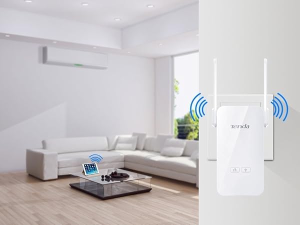 Tenda PA6 adattatore di rete powerline 1000 Mbits Collegamento ethernet LAN Wi Fi Bianco 1 pezzoi