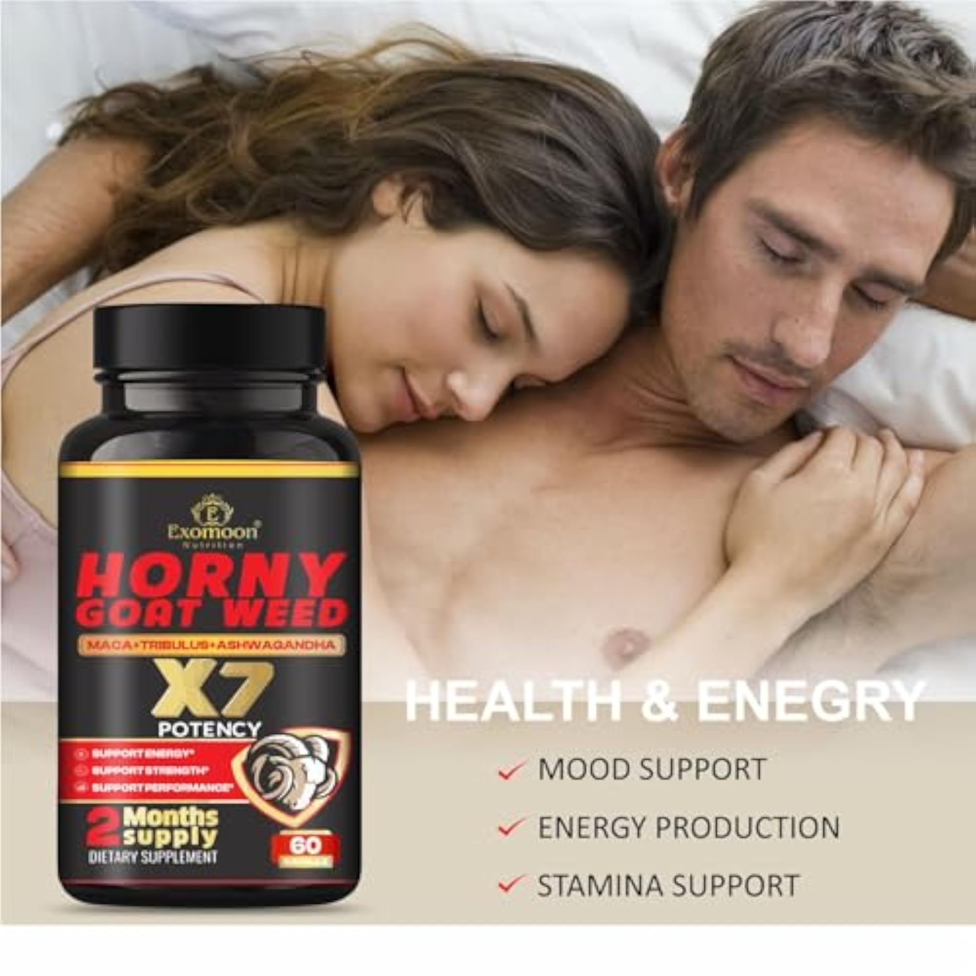 Horny Goat Weed and Longjack Supplement for Men