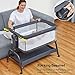 BabyBond Baby Bassinet, 3 in 1 Infant & Toddler Cradle with Soft Waterproof Mattress and Skin-Friendly & Breathable Sheet, 6 Height Adjustable, Easy to Assemble Bedside Crib Sleeper