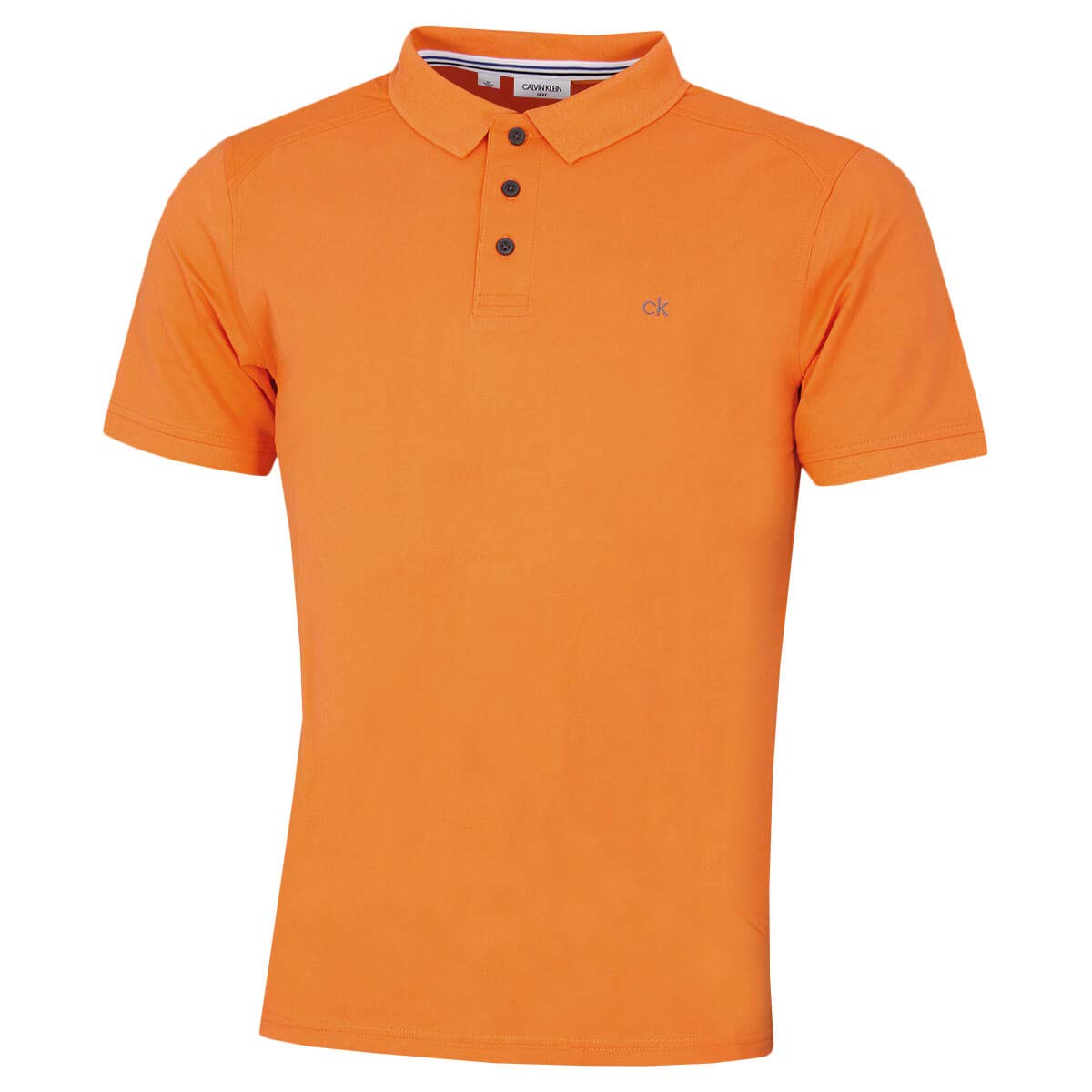 Calvin Klein Mens Campus Polo Shirt - Orange - M