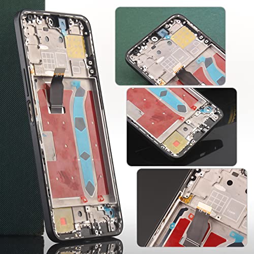 YHX-OU 6.7 Inch Full Screen with Frame for Honor X8 LCD Screen Digitizer Touch Screen Replacement with Installation Tool (Black + Frame) - Image 4