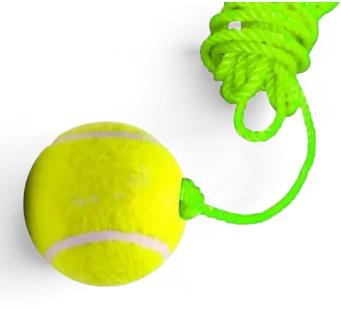 YMD Hanging Ball Training Practice Ball Green 3.5 Miter Rope Nylon Green Pack of 1-picture-17
