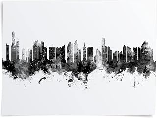 Panama City Skyline art print poster, unframed -8556