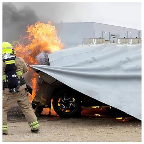 Car Fire Blanket Large Fire Suppression Blanket, Survival Safety for Electric Vehicle Truck Automotive Conflagration(13.2 * 19.7ft/4 * 6m)