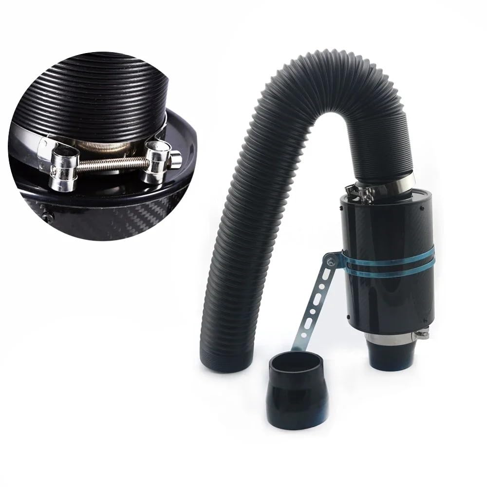 Filtro de Entrada de Aire para Coche 1 juego de fibra de carbono universal para coche de 3 pulgadas. Tubo de filtro de aire de inducción