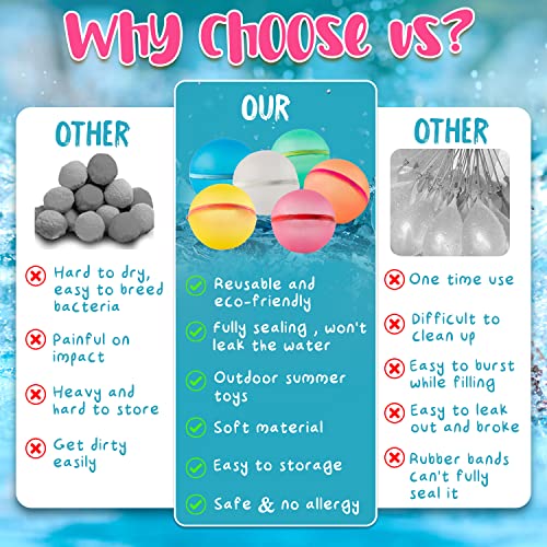 Avama - Reusable Water Balloons (6, Units, 6 Pack) #TOP6