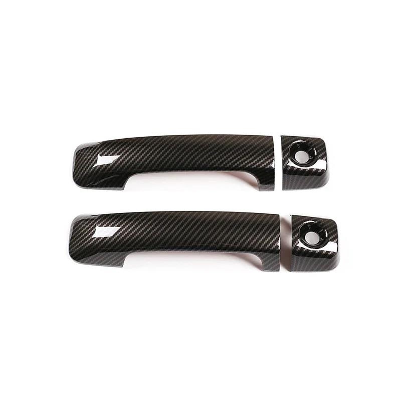 JTWMTY for FJ for Cruiser 2007 2008 2009 2010-2021 ABS Car Outer Door Handle Cover Trim Auto Accessories Stickers(Carbon Fiber)