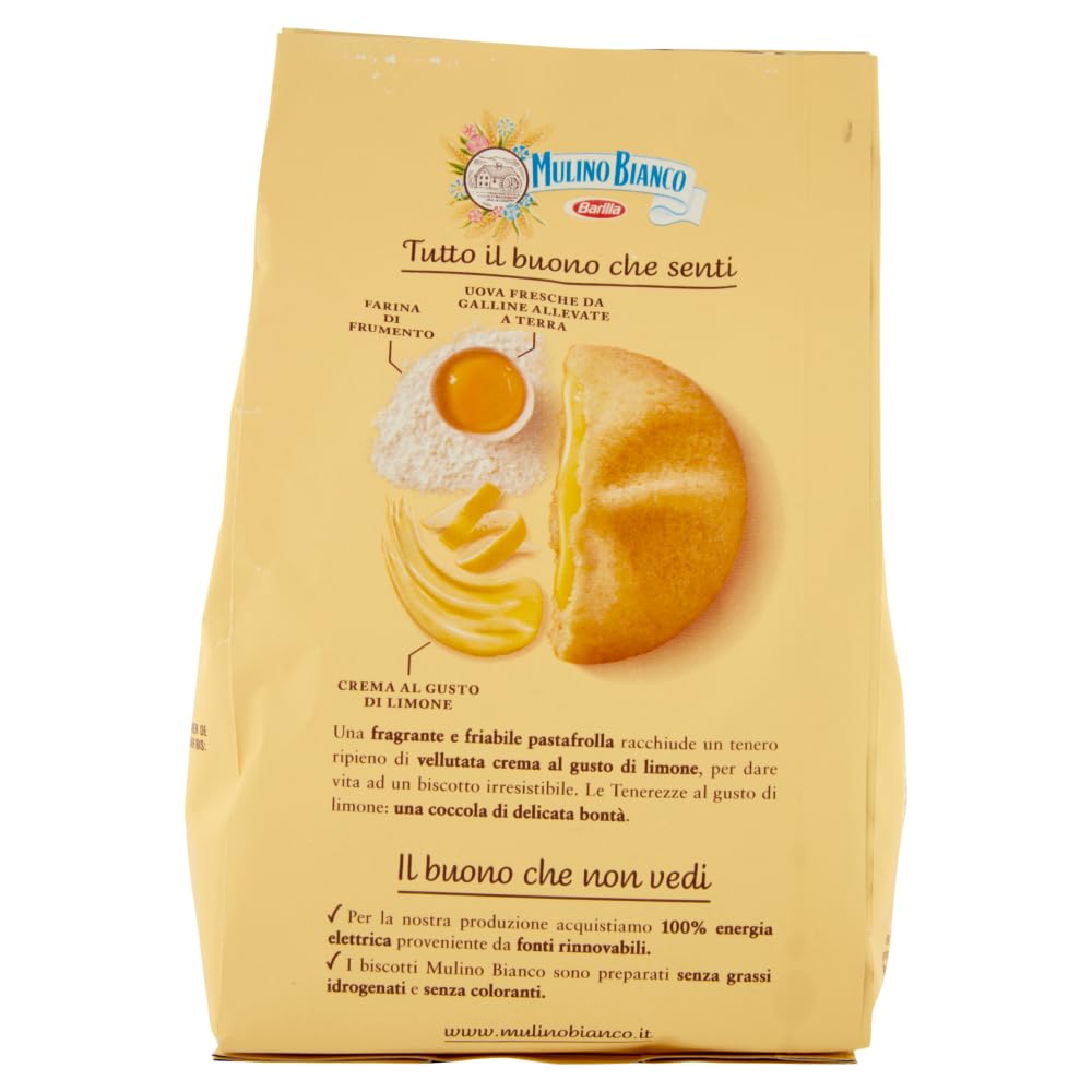 Italian Gourmet Bundle Zitronencreme Kekse 6x 200g + Italian Gourmet Polpa Gratis – Gefülltes italienisches Gebäck mit Zitronencreme, Frühstückskekse für Kaffee, Tee, Milch, Dessert, Gäste & Vorrat