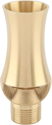 Miniatura 9 de GLOGLOW Boquilla de fuente, cabezal de rociador de estanque de latón, boquilla de fuente de agua en forma de cedro, cabezal de rociador para brindar