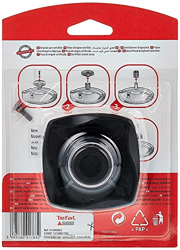 Seb Bouton de serrage cocotte-minute, Compatible avec les autocuiseurs Authentique inox induction, Accessoire officiel, Noir X1040002