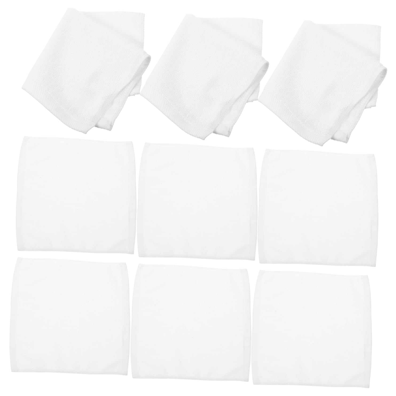 Serviettes Carrées Blanches en Coton Cabilock pour la Routine Beauté et Mains