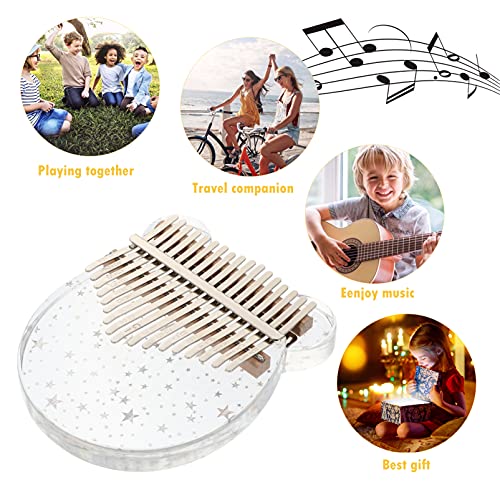 Healifty 1 Set Transparante Duimpiano Kristallen Voor Kinderen Piano Voor Kinderen Marimba-instrument Kinderpiano Draagbare Piano Elektronica Kit Draagbaar Klein Instrument - Image 5