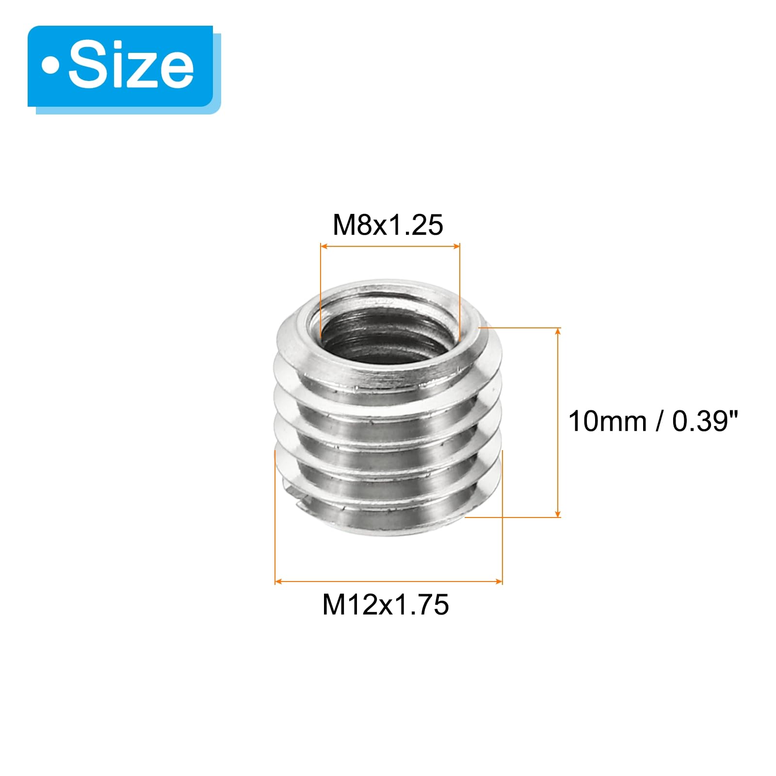 PATIKIL Thread Adapters Sleeve Reducing Nut - Image 2