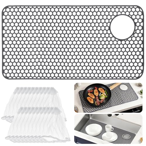 Protector para fregadero de cocina de silicona 28.3x14.4 in