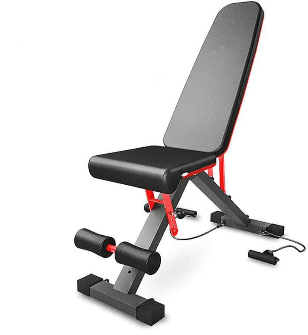 CLQ Panca Pieghevole Regolabile per Palestra Panca Multifunzione per Allenamento Panca per Tutto Il Corpo Attrezzatura da Palestra con Struttura in Acciaio