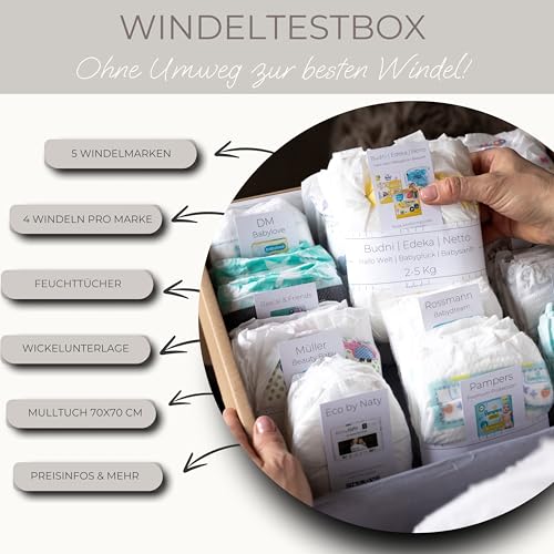 Babygeschenk Windeln Test Babyparty Geschenk Newborn Windeln Baby Windeltorte (3 (4-9 KG))