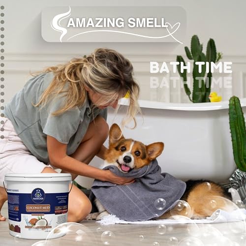 Image of Madra Mor Coconut Mud Dog Wash Spa Essentials | Dog Grooming | Dry Skin Treatment | 7.5lb Pail with Worldwide Nutrition Multi-Purpose Keychain