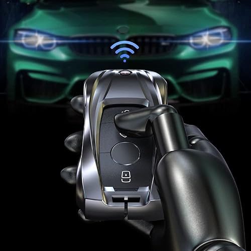 Miniatura 8 de Funda de metal estilo Supercar para llave remota sin llave para Mercedes Benz Clase S Clase G Clase E 2020-2022