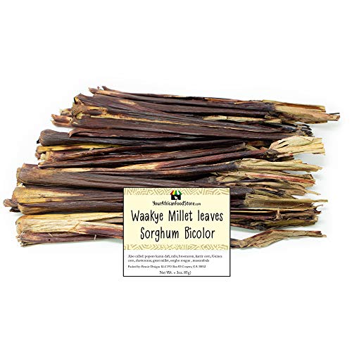 Waakye Millet leaves, Waachay, Sorghum Bicolor, Millet Leaves (85g / 3oz)