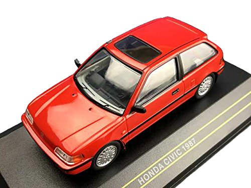Amazon | FIRST:43 1/43 ホンダ シビック 1987 レッド 完成品